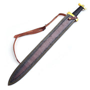 Handmade Damascus Steel Roman Inspired Spatha Historical Replica Sword