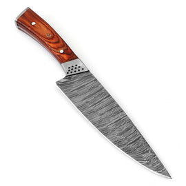 Damascus Steel Full Tang Drop Point Kitchen Chefs Knife