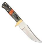 8" Handmade Stainless Steel Bushcraft Skinner Knife Wood Handle Outdoor Knife With Leather Sheath