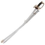 40.5 Inches Overall Shelby Officers Civil War Sword. Includes steel scabbard.