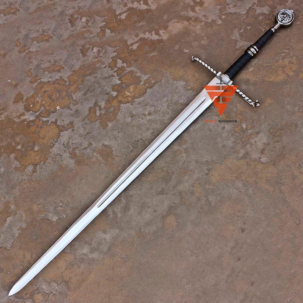 Master crafted Wolven Steel Sword Witcher Replica Sword - Image 4