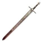 Hand Forged Damascus Steel Aragorn Strider Sword With Leather Sheath