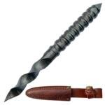 Handmade Damascus Blade Steel Cyclone Tri-Edged Spiraling Dagger Knife