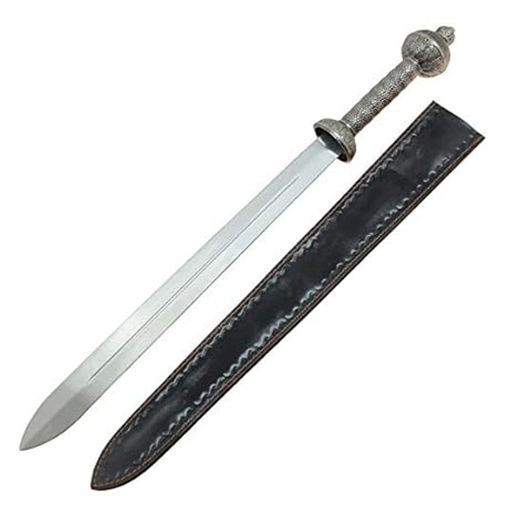 Spartan Steel Roman Gladius Medieval General Short Sword Leather Sheath Gladiator Weapon - Image 2