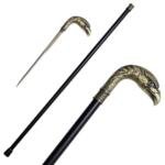 Brass Finish Eagle Head Luxury Cane Sword