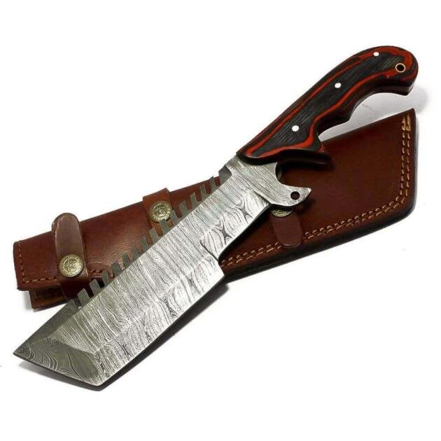 Handmade Damascus Steel Tactical Tracker Hunting Knife