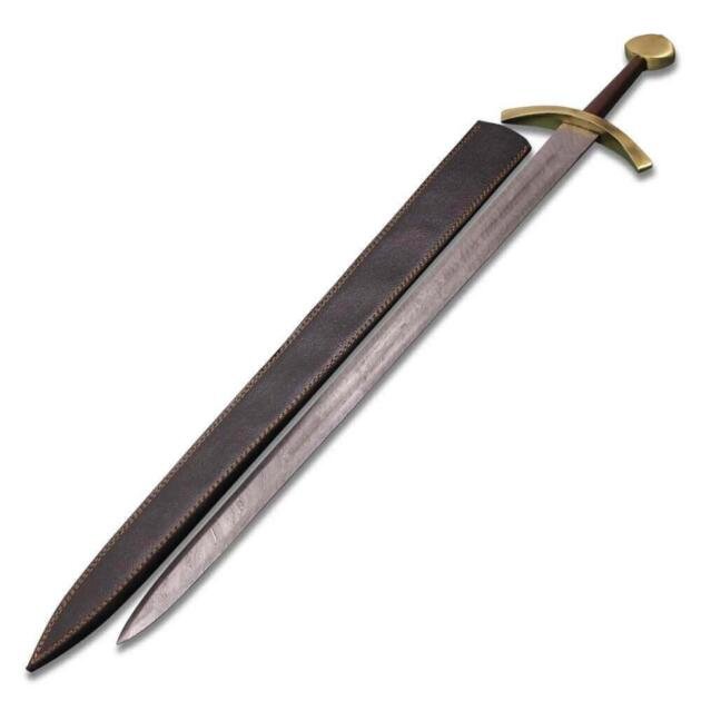 Robb Stark's Sword Damascus Steel With Leather Sheath