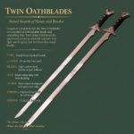 Twin Oathblades Paired Swords of Honor and Resolve