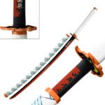 Demon Slayer Rengoku Kyojuro Nichirin Katana – Life-Size Flame Hashira Sword Replica