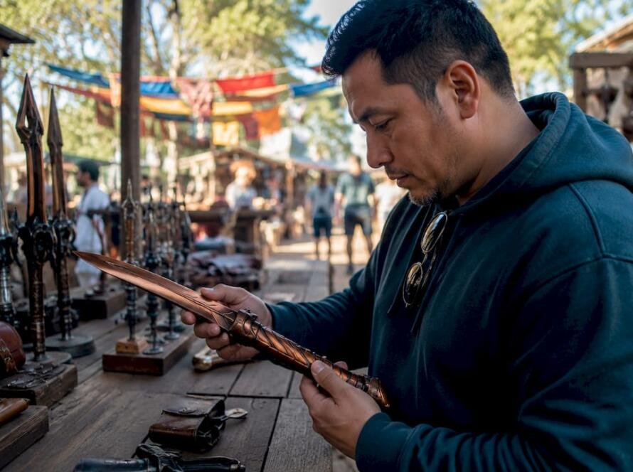 Fan assembling movie-inspired replica weapon at home workspace