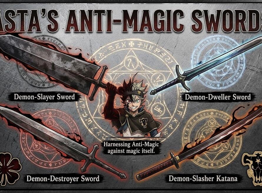black clover asta swords